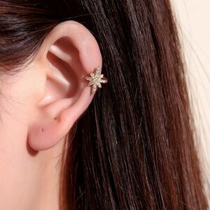 Gold Star Earring Cuff
